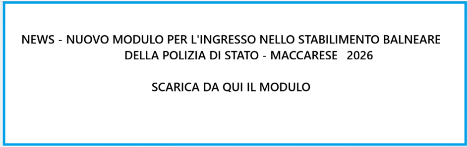 NEWS-NUOVO MODULO STABILIMENTO POLIZIA DI STATO Image